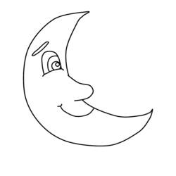 Coloring page: Moon (Nature) #155572 - Free Printable Coloring Pages