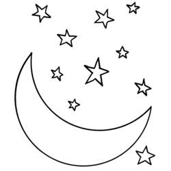 Coloring page: Moon (Nature) #155574 - Free Printable Coloring Pages