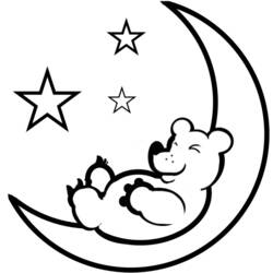 Coloring page: Moon (Nature) #155582 - Free Printable Coloring Pages