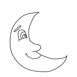 Coloring page: Moon (Nature) #155591 - Free Printable Coloring Pages