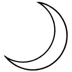 Coloring page: Moon (Nature) #155593 - Free Printable Coloring Pages