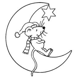 Coloring page: Moon Crescent (Nature) #162657 - Free Printable Coloring Pages