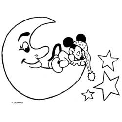 Coloring page: Moon Crescent (Nature) #162676 - Free Printable Coloring Pages