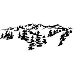 Coloring page: Mountain (Nature) #156510 - Free Printable Coloring Pages