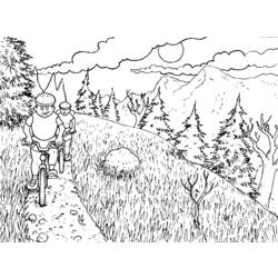 Coloring page: Mountain (Nature) #156549 - Free Printable Coloring Pages