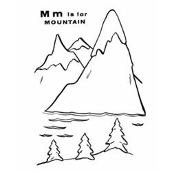 Coloring page: Mountain (Nature) #156689 - Free Printable Coloring Pages