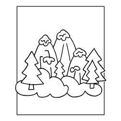 Coloring page: Mountain (Nature) #156714 - Free Printable Coloring Pages