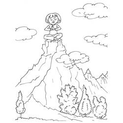 Coloring page: Mountain (Nature) #156745 - Free Printable Coloring Pages