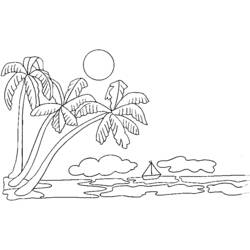 Coloring page: Palm tree (Nature) #161199 - Free Printable Coloring Pages