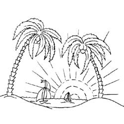 Coloring page: Palm tree (Nature) #161284 - Free Printable Coloring Pages