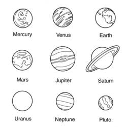 Coloring pages: Planet - Free Printable Coloring Pages
