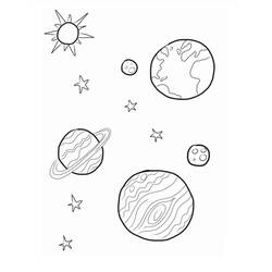 Coloring page: Planet (Nature) #157640 - Free Printable Coloring Pages