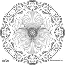 Coloring page: Poppy (Nature) #162549 - Free Printable Coloring Pages