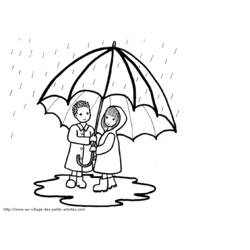 Coloring page: Rain (Nature) #158221 - Free Printable Coloring Pages