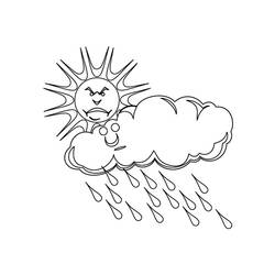 Coloring page: Rain (Nature) #158268 - Free Printable Coloring Pages