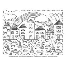 Coloring page: Rainbow (Nature) #155281 - Free Printable Coloring Pages