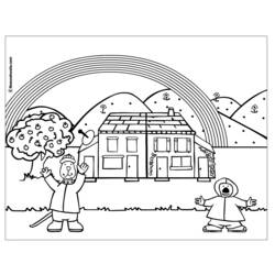 Coloring page: Rainbow (Nature) #155376 - Free Printable Coloring Pages