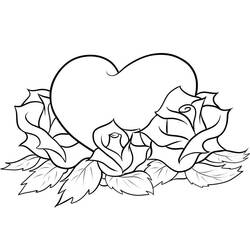 Coloring page: Roses (Nature) #161945 - Free Printable Coloring Pages