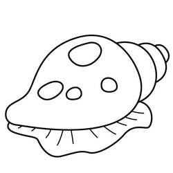 Coloring page: Shell (Nature) #163193 - Free Printable Coloring Pages