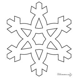 Coloring page: Snowflake (Nature) #160456 - Free Printable Coloring Pages