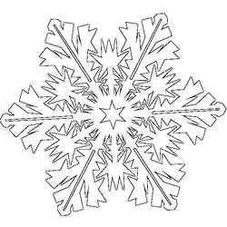 Coloring page: Snowflake (Nature) #160458 - Free Printable Coloring Pages