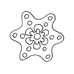 Coloring page: Snowflake (Nature) #160506 - Free Printable Coloring Pages