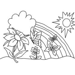 Coloring page: Spring season (Nature) #164748 - Free Printable Coloring Pages