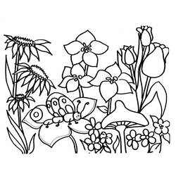 Coloring page: Spring season (Nature) #164766 - Free Printable Coloring Pages