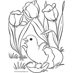 Coloring page: Spring season (Nature) #164776 - Free Printable Coloring Pages