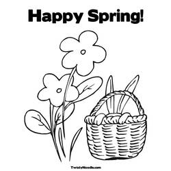 Coloring page: Spring season (Nature) #164793 - Free Printable Coloring Pages