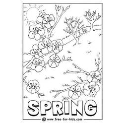 Coloring page: Spring season (Nature) #164859 - Free Printable Coloring Pages