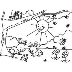 Coloring page: Spring season (Nature) #164949 - Free Printable Coloring Pages