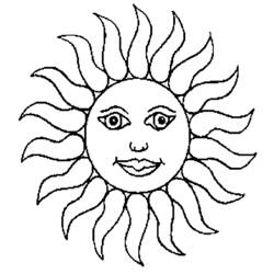 Coloring page: Sun (Nature) #157910 - Free Printable Coloring Pages