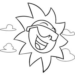 Coloring page: Sun (Nature) #158034 - Free Printable Coloring Pages