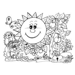 Coloring page: Sun (Nature) #158179 - Free Printable Coloring Pages
