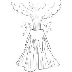 Coloring page: Volcano (Nature) #166566 - Free Printable Coloring Pages