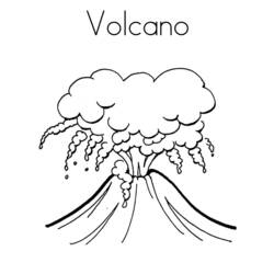 Coloring page: Volcano (Nature) #166568 - Free Printable Coloring Pages