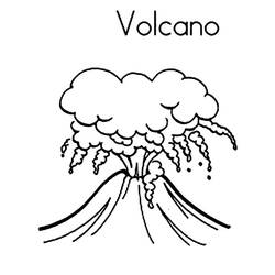 Coloring page: Volcano (Nature) #166572 - Free Printable Coloring Pages