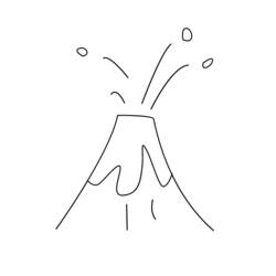 Coloring page: Volcano (Nature) #166582 - Free Printable Coloring Pages