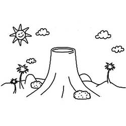 Coloring page: Volcano (Nature) #166612 - Free Printable Coloring Pages