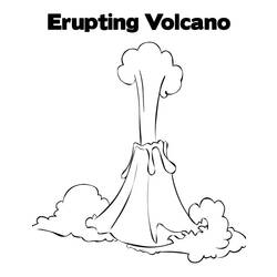 Coloring page: Volcano (Nature) #166616 - Free Printable Coloring Pages