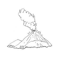Coloring page: Volcano (Nature) #166649 - Free Printable Coloring Pages