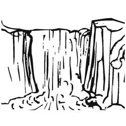 Coloring page: Waterfall (Nature) #159773 - Free Printable Coloring Pages