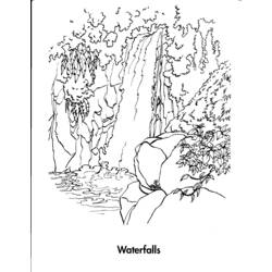 Coloring page: Waterfall (Nature) #159906 - Free Printable Coloring Pages