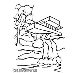 Coloring page: Waterfall (Nature) #159916 - Free Printable Coloring Pages