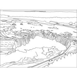 Coloring page: Waterfall (Nature) #159937 - Free Printable Coloring Pages