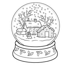 Coloring pages: Winter season - Free Printable Coloring Pages