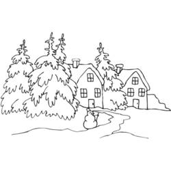 Coloring page: Winter season (Nature) #164448 - Free Printable Coloring Pages
