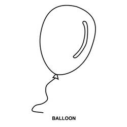 Coloring page: Balloon (Objects) #169622 - Free Printable Coloring Pages