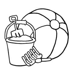 Coloring page: Beach ball (Objects) #169168 - Free Printable Coloring Pages
